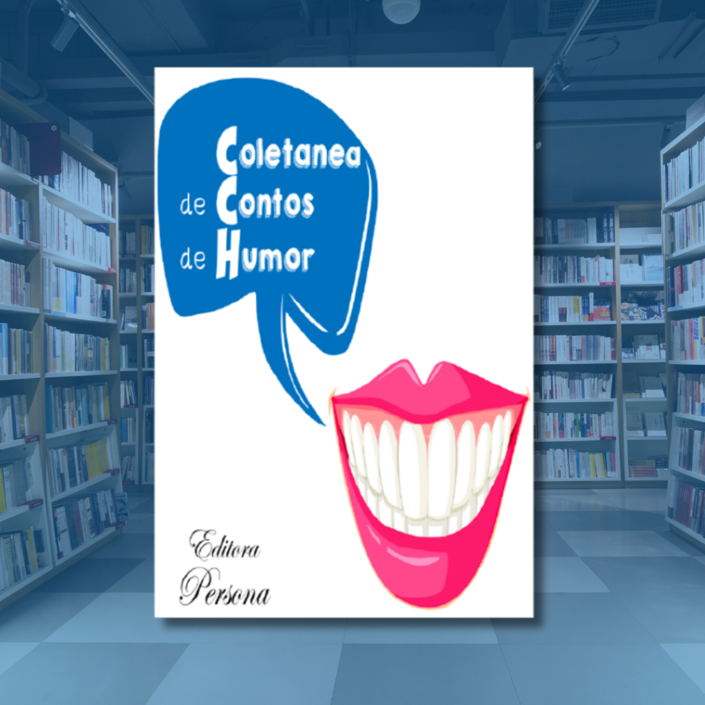 Capa do livro Coletânea de Contos de Humor, da Editora Persona, que tem o conto Anticlímax