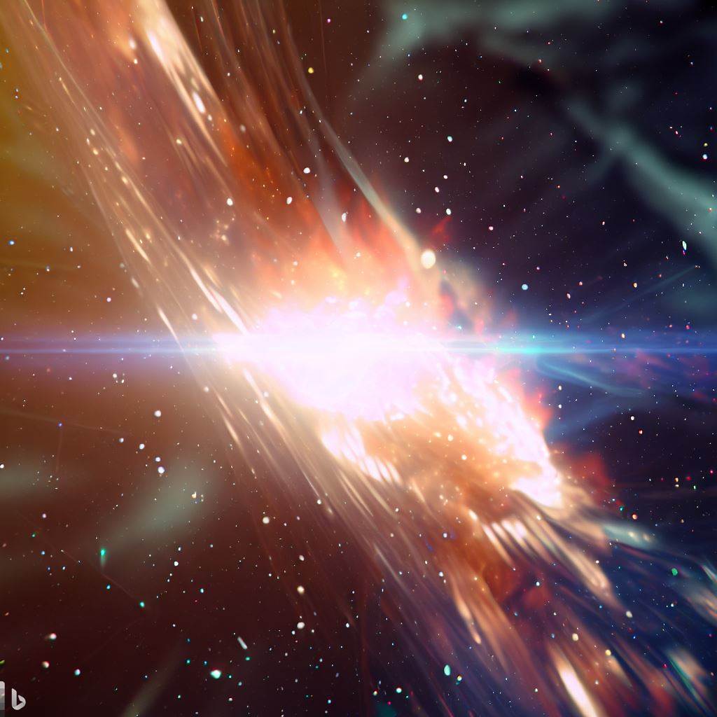 Arte conceitual do Big Bang criada pelo Bing Image Creator